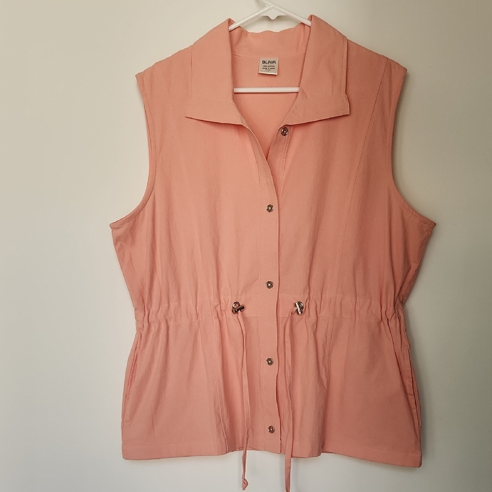 Blair Coral Cotton Top